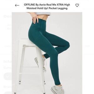 Teal High Waisted Pocket Leggings